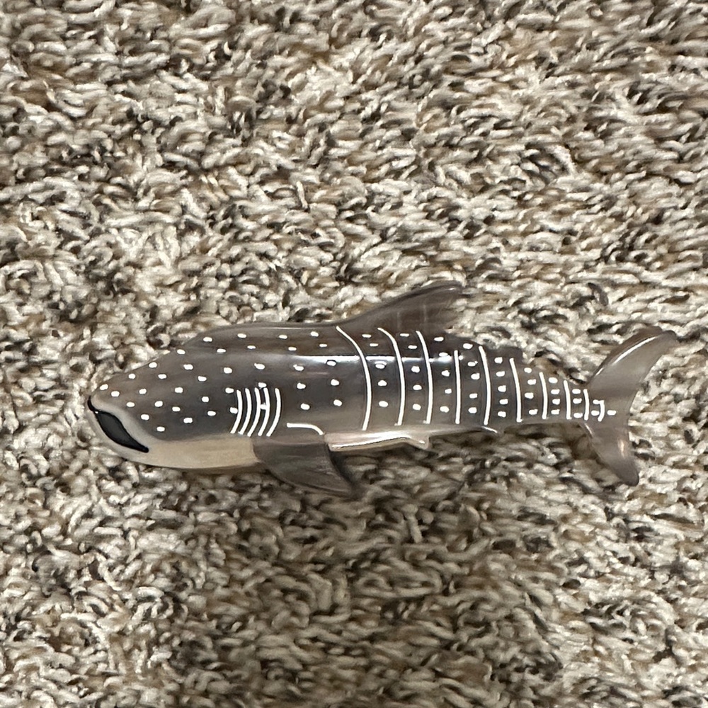 Stylish Shark Gray and White Hair Clip